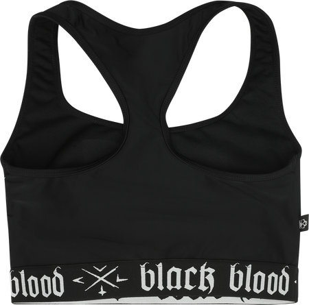 Haut de bikini Gothic de Black Blood by Gothicana - Haut de Bikini avec Pentagramme - S à XL - pour Femme - noir - Black Blood by Gothicana - View 2