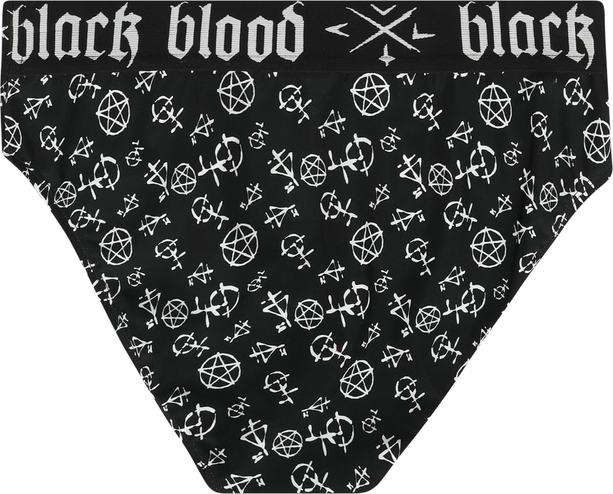 Bas de bikini Gothic de Gothicana by EMP - Bas de Bikini avec Pentagramme - M à XL - pour Femme - noir - Gothicana by EMP - View 2