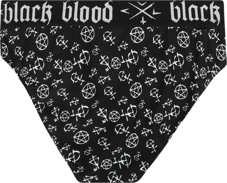 Bas de bikini Gothic de Gothicana by EMP - Bas de Bikini avec Pentagramme - M à XL - pour Femme - noir - Gothicana by EMP - View 2