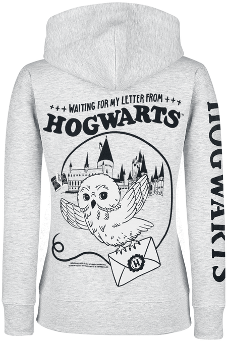 Sweat-shirt zippé à capuche  de Harry Potter - Waiting For My Hogwarts Letter - S à XXL - pour Femme - gris - Harry Potter - View 2