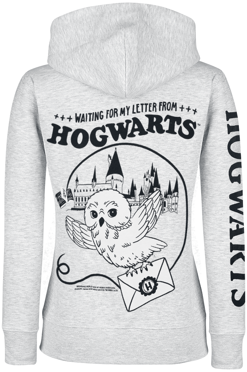 Sweat-shirt zippé à capuche  de Harry Potter - Waiting For My Hogwarts Letter - S à XXL - pour Femme - gris - Harry Potter - View 2