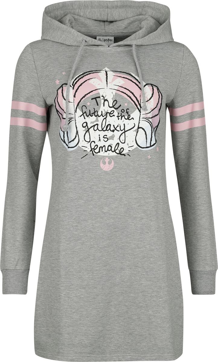 Robe mi-longue Disney de Star Wars - Galaxy is Female - S à M - pour Femme - gris - Star Wars
