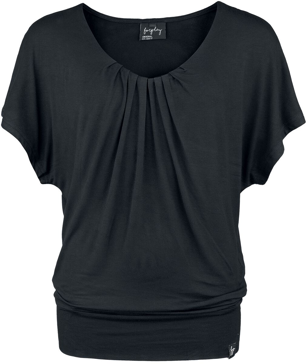 T-Shirt Manches courtes  de Forplay - Beth - S à XXL - pour Femme - noir - Forplay