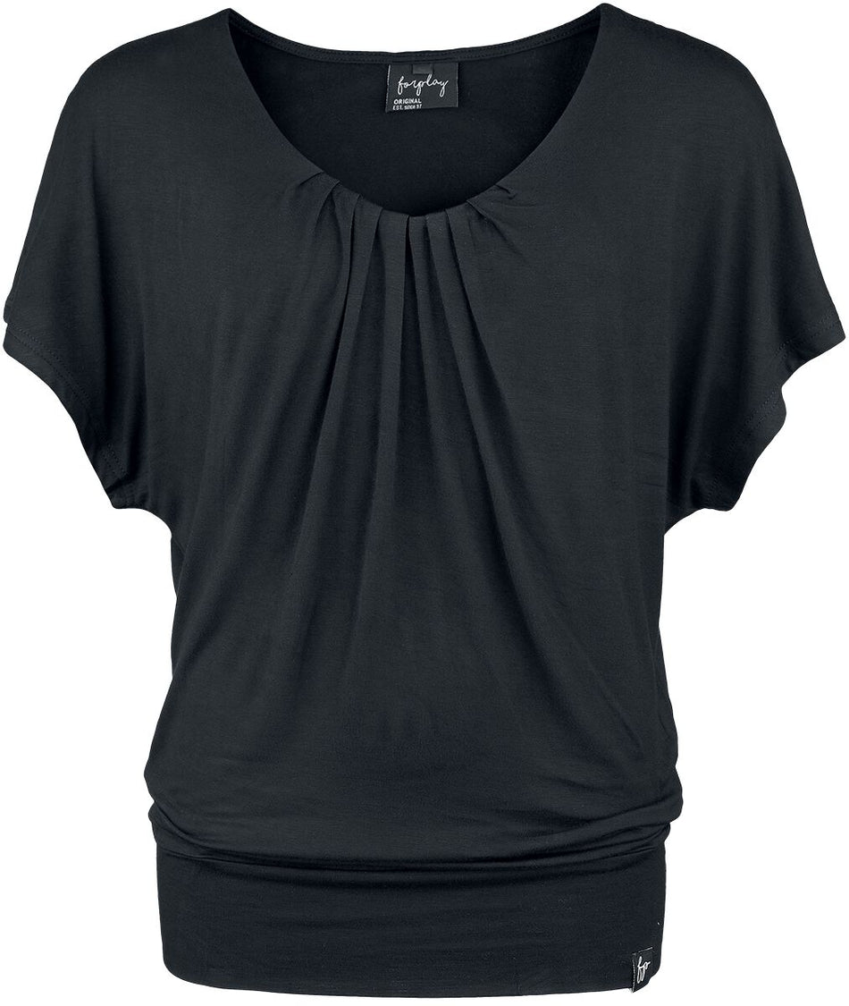 T-Shirt Manches courtes  de Forplay - Beth - S à XXL - pour Femme - noir - Forplay