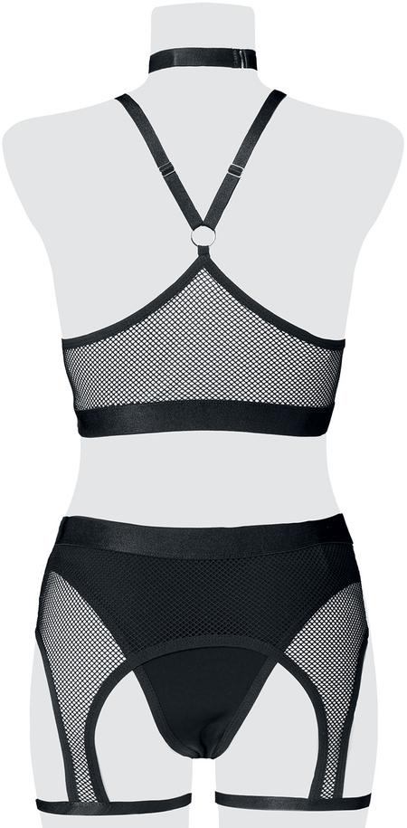 Sous-vêtement Gothic de Grey Velvet - Ensemble Érotique - M à XL - pour Femme - noir - Grey Velvet - View 2