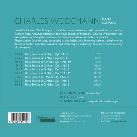 Sonates pour flûte - Front Cover
