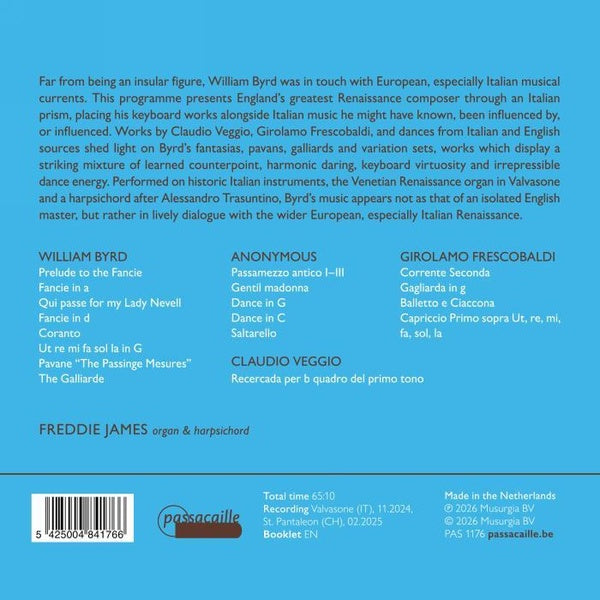 William Byrd en Italie / Œuvres pour orgue et clavecin - Front Cover