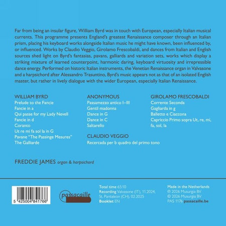 William Byrd en Italie / Œuvres pour orgue et clavecin - Front Cover