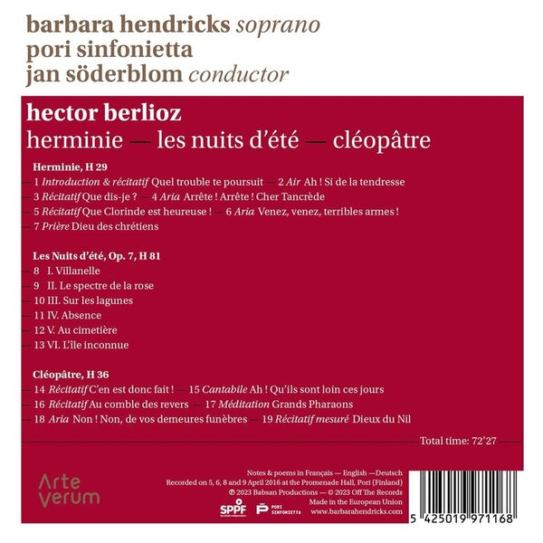 Herminie, Les Nuits d'été, Cléopâtre - Front Cover