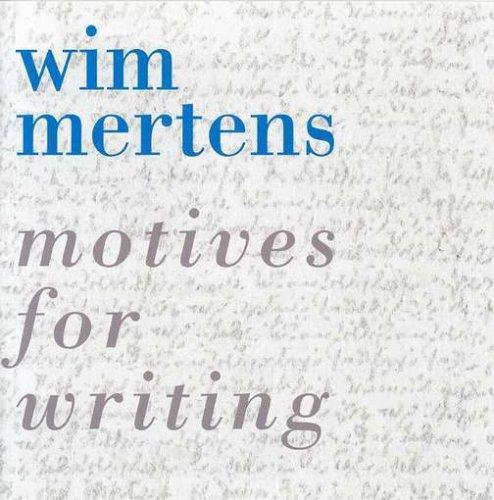 Motives for writing - Front Cover