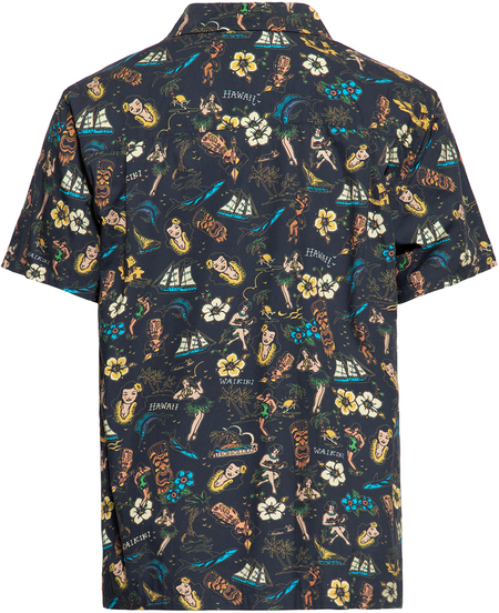 Chemise manches courtes Rockabilly de King Kerosin - Chemise Deluxe Tropical Hawaiian-style - M à 4XL - pour Homme - noir - King Kerosin - View 2