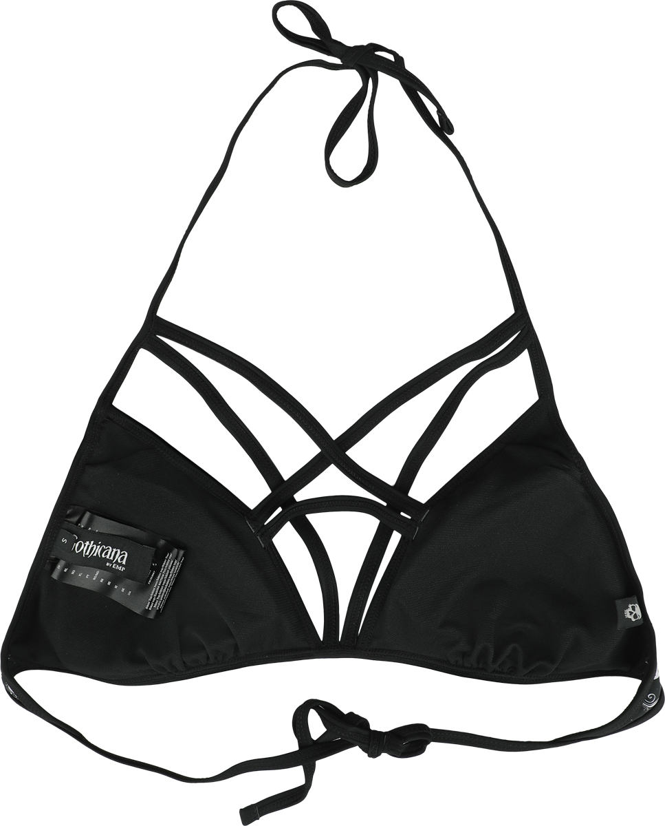 Haut de bikini Gothic de Gothicana by EMP - Gothicana X Anne Stokes - Bikini Top - M à XXL - pour Femme - noir - Gothicana by EMP - View 2