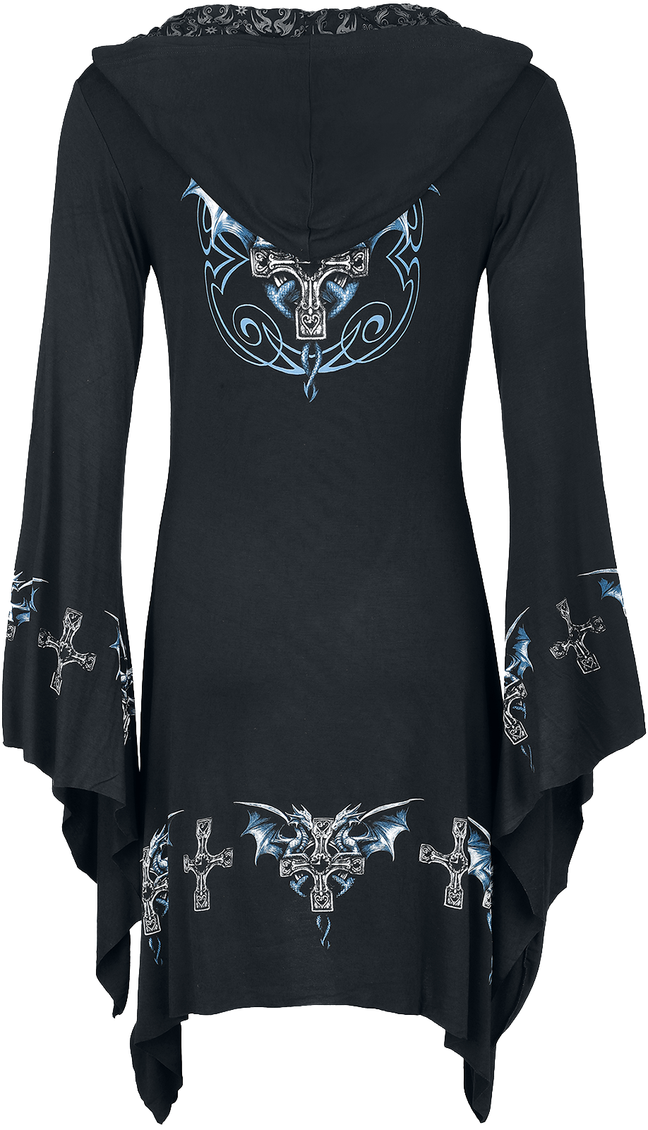Robe courte Gothic de Gothicana by EMP - Gothicana X Anne Stokes - Robe courte Dragon - XS à 5XL - pour Femme - noir - Gothicana by EMP - View 2