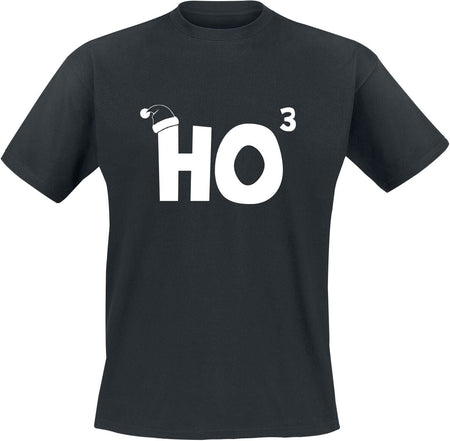 T-Shirt Manches courtes Fun de Slogans - Ho Ho Ho - S à 4XL - pour Homme - noir - Slogans