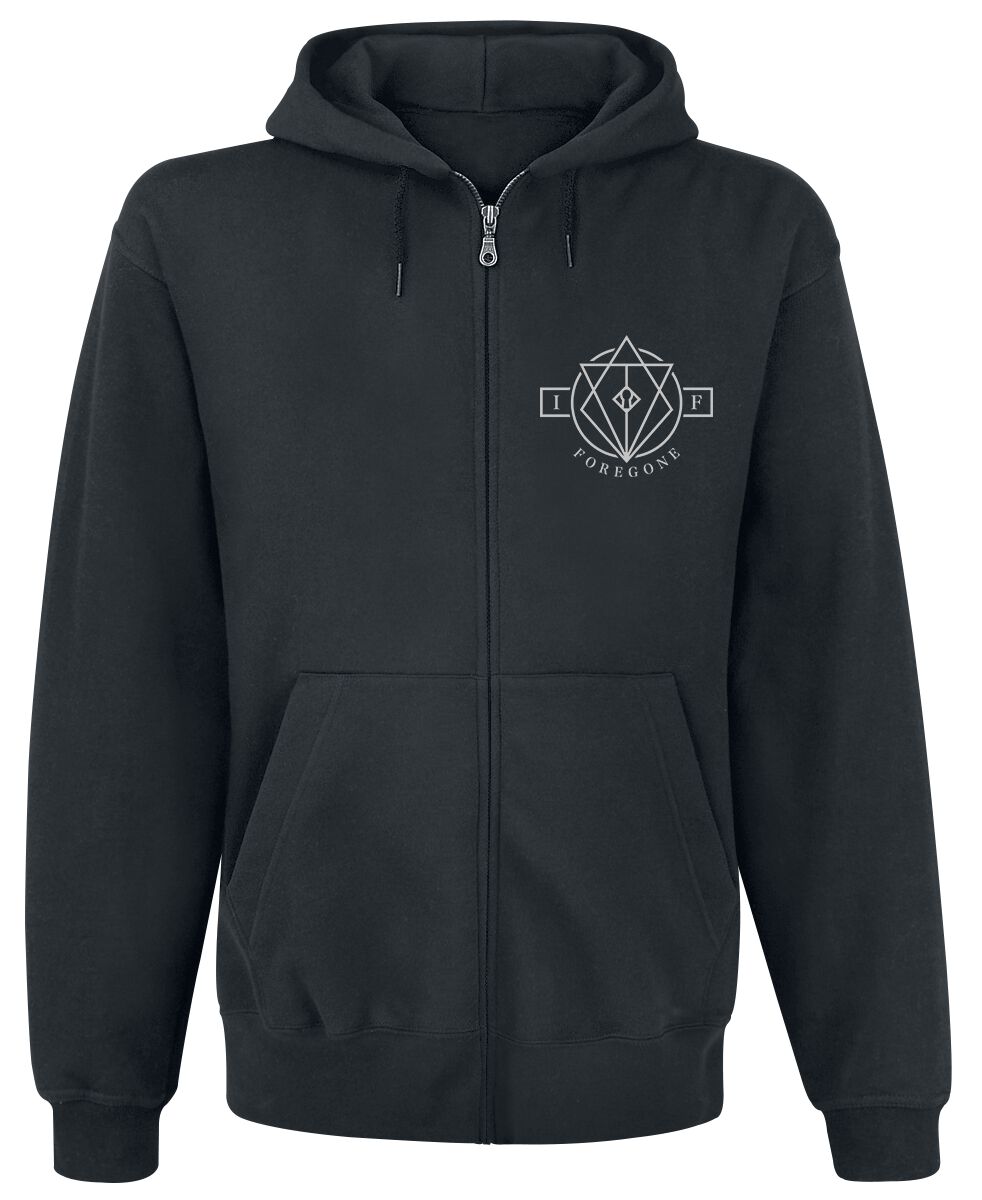 Sweat-shirt zippé à capuche  de In Flames - Forgone Cover - S à XXL - pour Homme - noir - In Flames