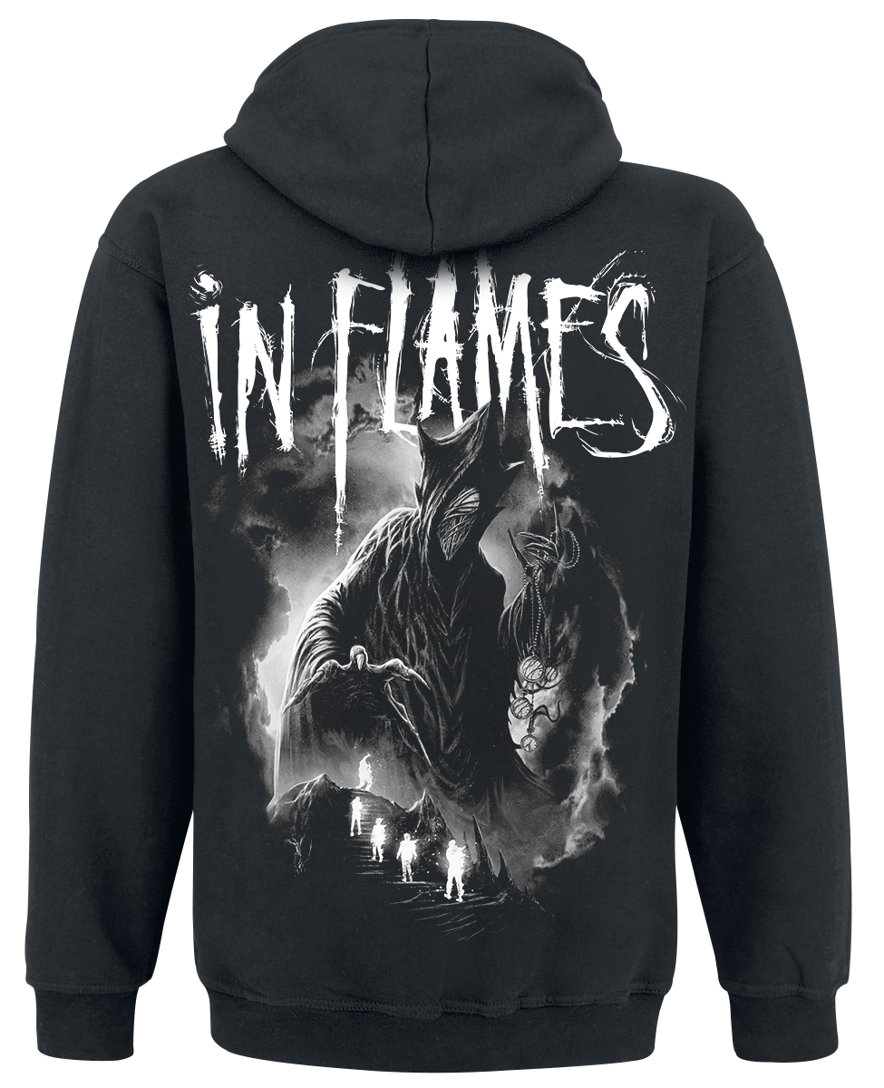 Sweat-shirt zippé à capuche  de In Flames - Forgone Cover - S à XXL - pour Homme - noir - In Flames - View 2