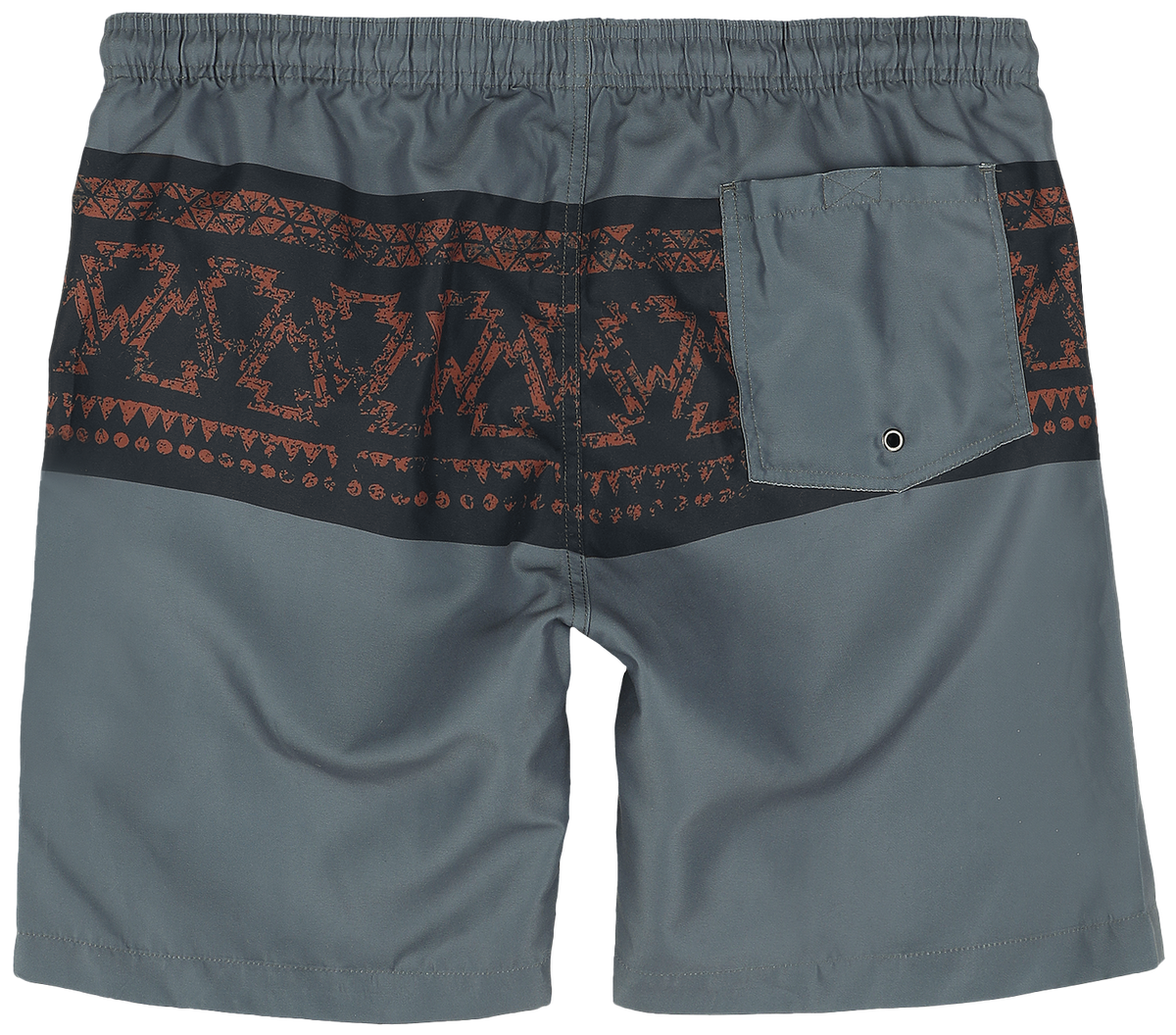 Short de bain  de RED by EMP - Swim Shorts With Graphic Design - S à XXL - pour Homme - gris foncé - RED by EMP - View 2