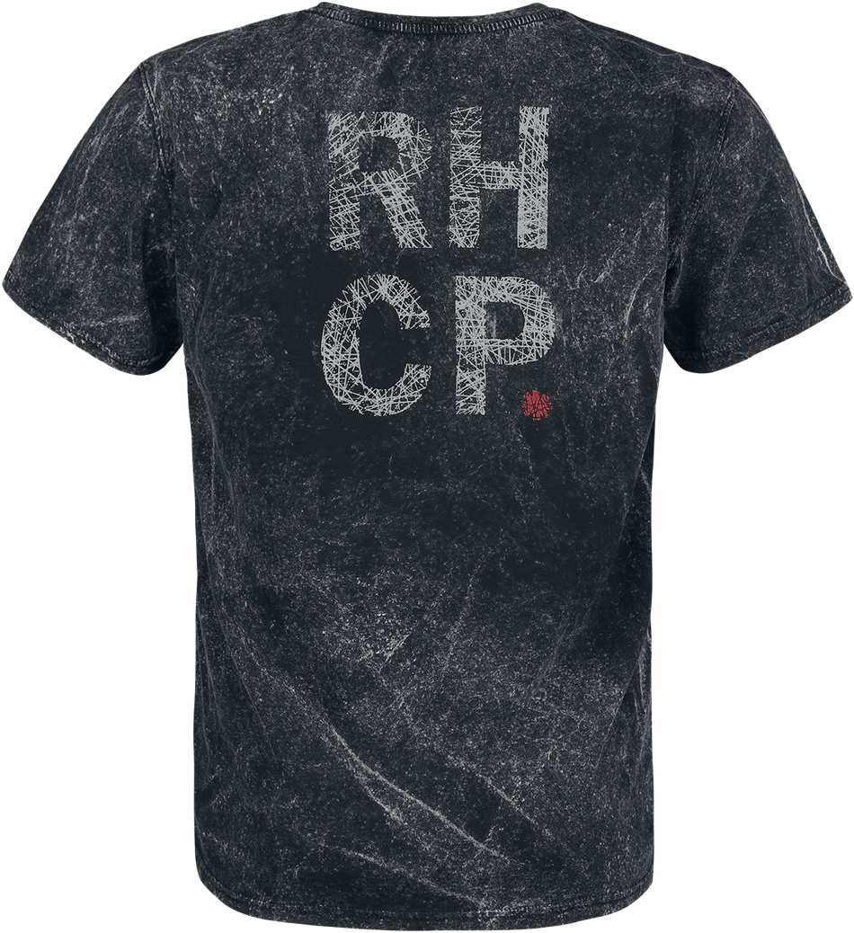 T-Shirt Manches courtes  de Red Hot Chili Peppers - Scratch Logo - S à 3XL - pour Homme - noir - Red Hot Chili Peppers - View 2