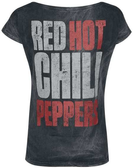 T-Shirt Manches courtes  de Red Hot Chili Peppers - Distressed Logo - S à XXL - pour Femme - noir - Red Hot Chili Peppers - View 2
