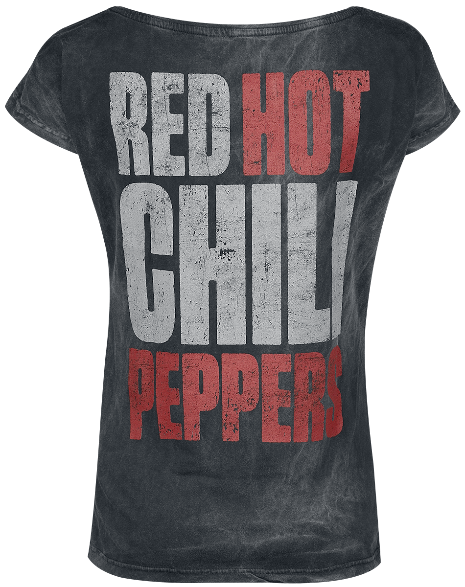 T-Shirt Manches courtes  de Red Hot Chili Peppers - Distressed Logo - S à XXL - pour Femme - noir - Red Hot Chili Peppers - View 2