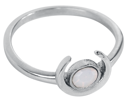 Bague Gothic de etNox - Lune - pour Femme - couleur argent - etNox - View 2