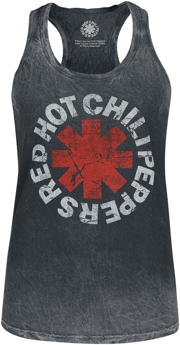 Débardeur  de Red Hot Chili Peppers - Distressed Logo - S à XXL - pour Femme - noir - Red Hot Chili Peppers