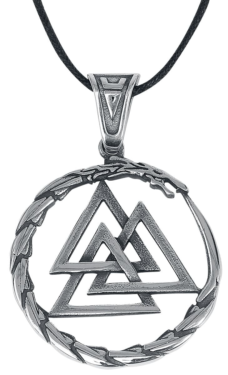 Collier  de etNox hard and heavy - Valknut - pour Unisexe - couleur argent - etNox hard and heavy
