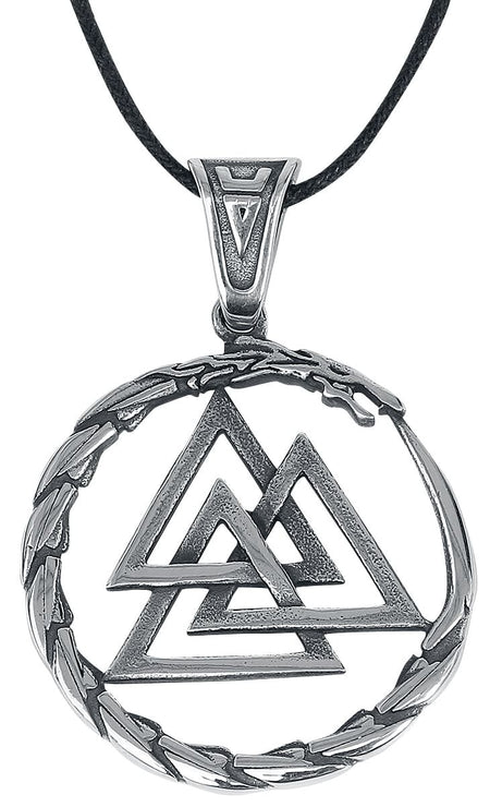 Collier  de etNox hard and heavy - Valknut - pour Unisexe - couleur argent - etNox hard and heavy