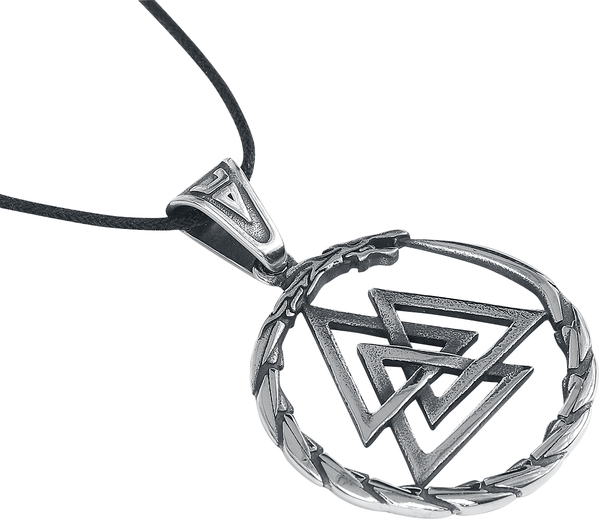 Collier  de etNox hard and heavy - Valknut - pour Unisexe - couleur argent - etNox hard and heavy - View 2