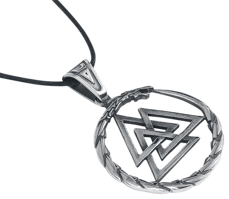 Collier  de etNox hard and heavy - Valknut - pour Unisexe - couleur argent - etNox hard and heavy - View 2