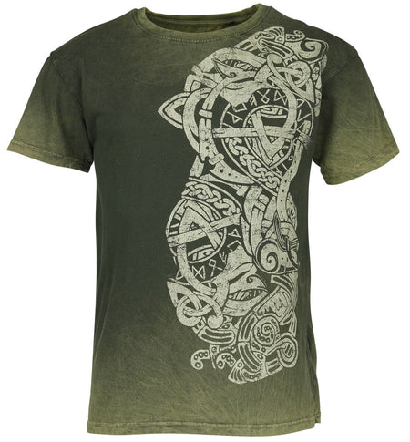 T-Shirt Manches courtes  de Outer Vision - Bucaneer Tattoo - S à 4XL - pour Homme - vert - Outer Vision