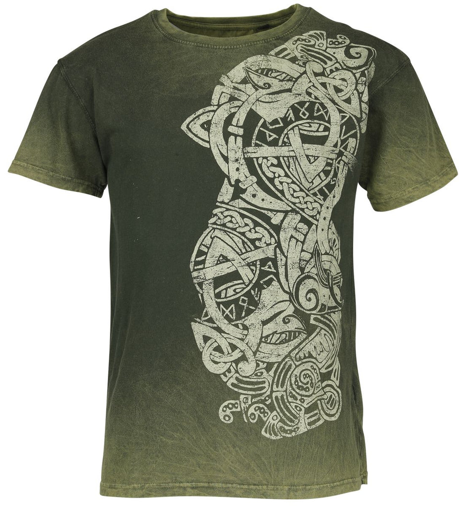 T-Shirt Manches courtes  de Outer Vision - Bucaneer Tattoo - S à 4XL - pour Homme - vert - Outer Vision