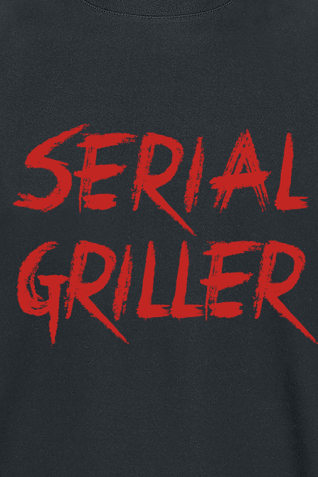 T-Shirt Manches courtes Fun de Food - Serial Griller - S à 5XL - pour Homme - noir - Food - View 2