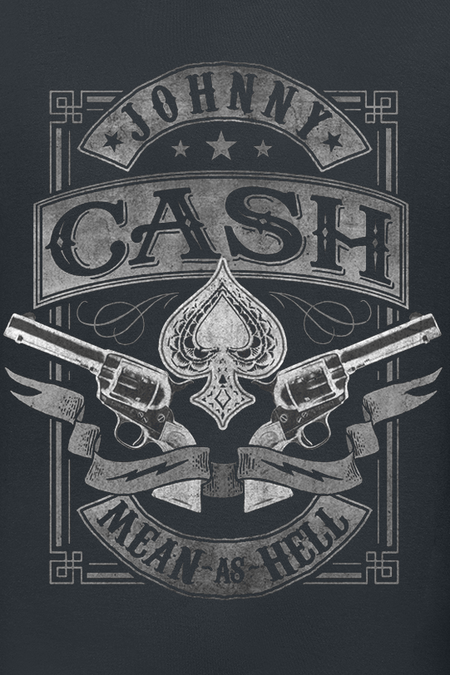 T-Shirt Manches courtes  de Johnny Cash - Mean As Hell - S à 3XL - pour Homme - noir - Johnny Cash - View 2