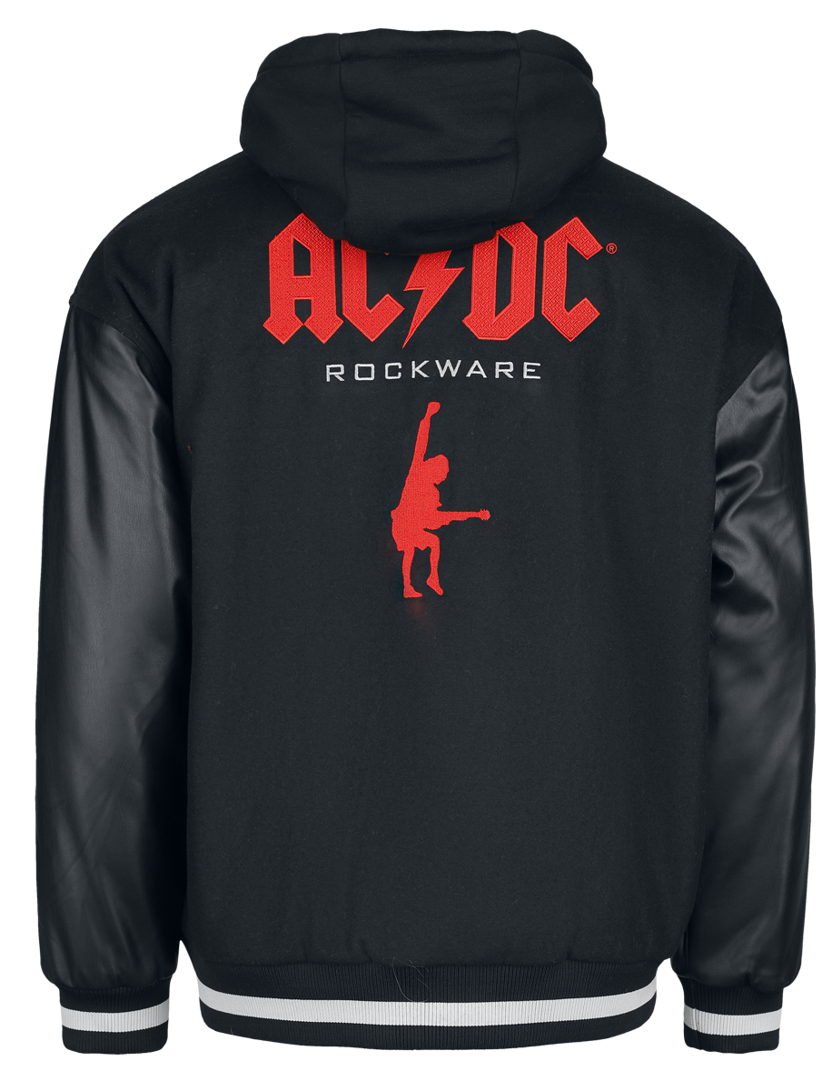 Veste Varsity  de AC/DC - EMP Signature Collection - L à XXL - pour Homme - noir/gris - AC/DC - View 2