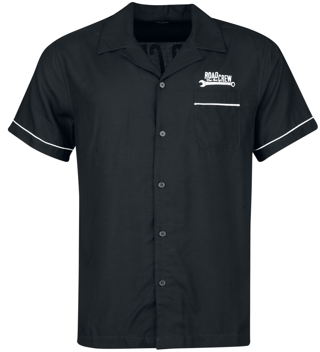 Chemise manches courtes Rockabilly de Chet Rock - Roadcrew - Chemise - S à XL - pour Homme - noir - Chet Rock - View 2