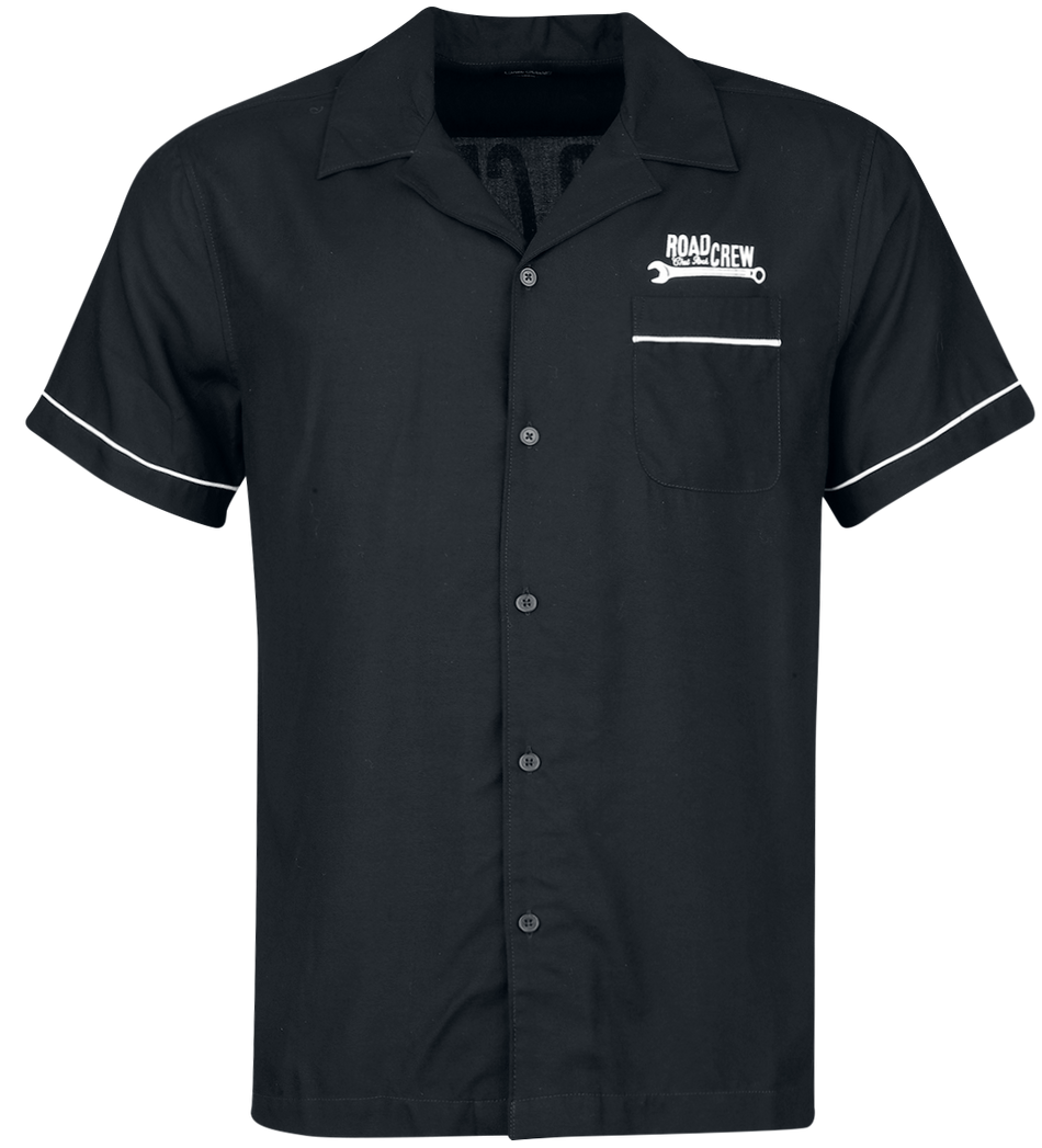 Chemise manches courtes Rockabilly de Chet Rock - Roadcrew - Chemise - S à XL - pour Homme - noir - Chet Rock - View 2