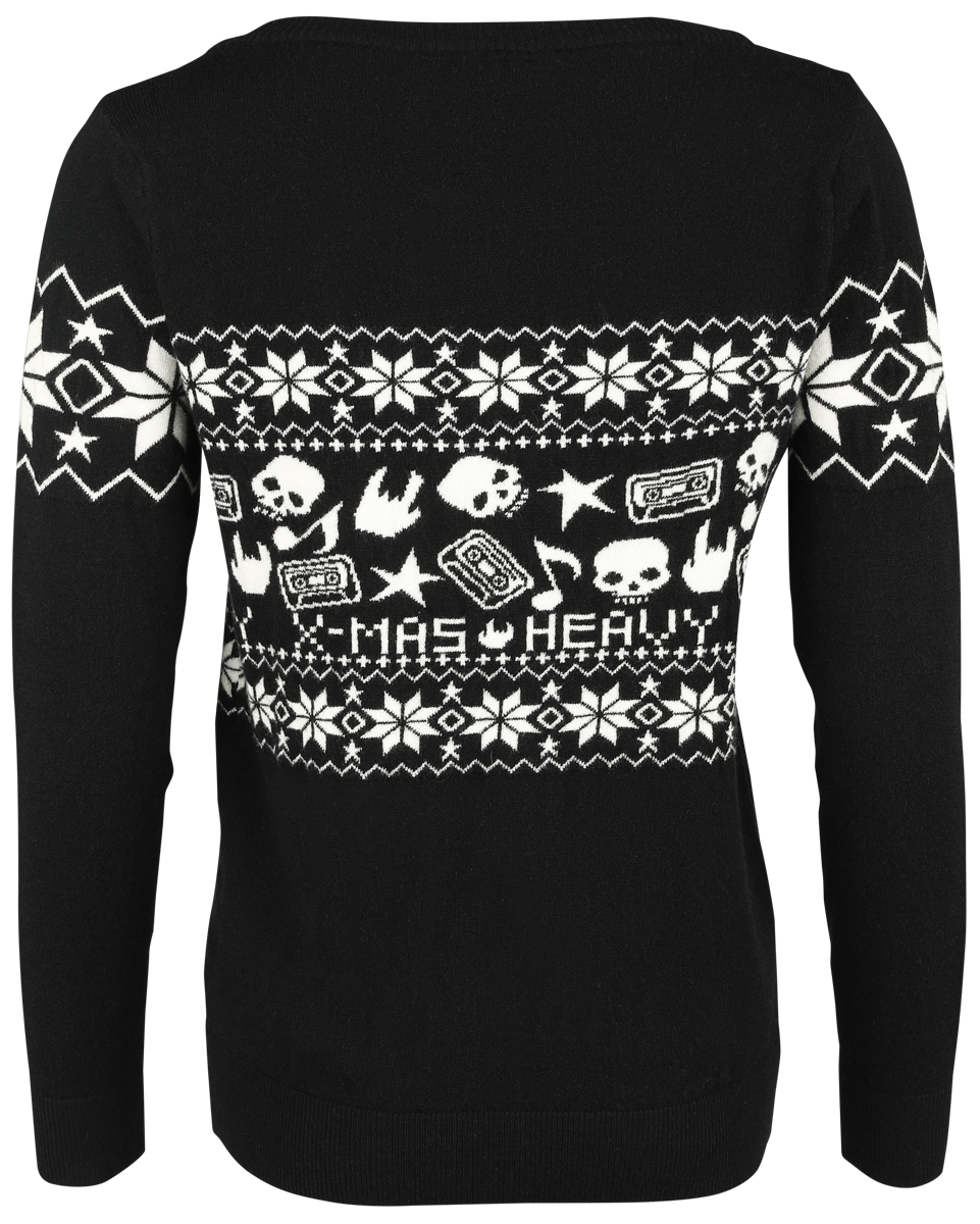 Pull de Noël  de Collection Spéciale EMP - Collection Spéciale EMP XMAS - Pull tricoté - S à XXL - pour Femme - noir - Collection Spéciale EMP - View 2