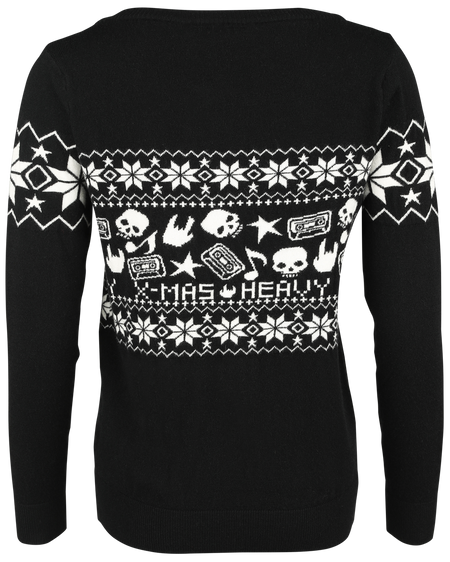 Pull de Noël  de Collection Spéciale EMP - Collection Spéciale EMP XMAS - Pull tricoté - S à XXL - pour Femme - noir - Collection Spéciale EMP - View 2