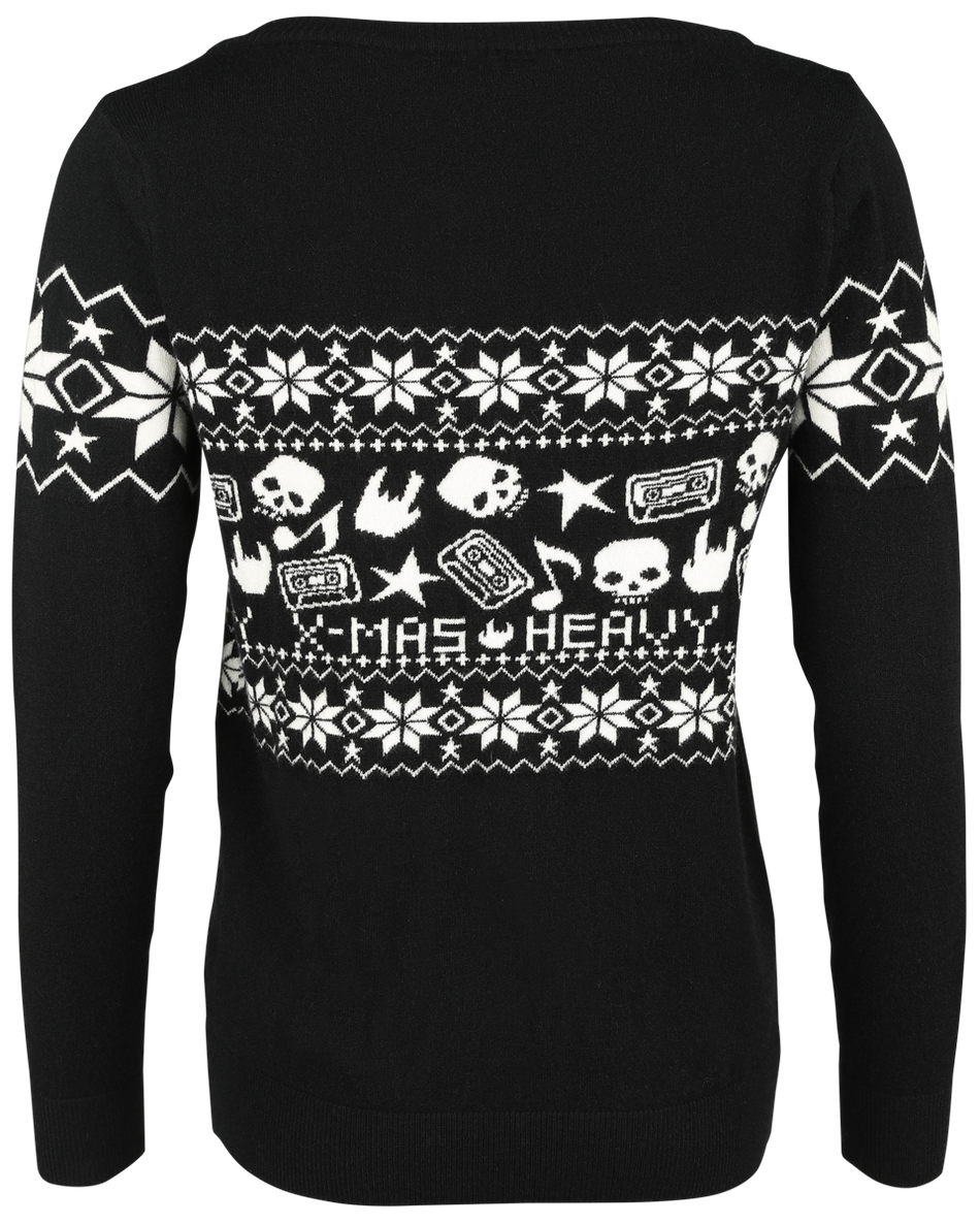 Pull de Noël  de Collection Spéciale EMP - Collection Spéciale EMP XMAS - Pull tricoté - S à XXL - pour Femme - noir - Collection Spéciale EMP - View 2