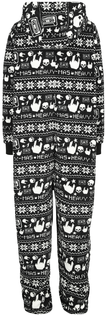 Salopette  de Collection Spéciale EMP - Collection Spéciale EMP XMAS - Onesie - S-M à XXL-3XL - pour Femme - noir - Collection Spéciale EMP - View 2
