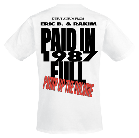 T-Shirt Manches courtes  de Eric B. & Rakim - Paid In Full 87 - S à M - pour Homme - blanc - Eric B. & Rakim - View 2