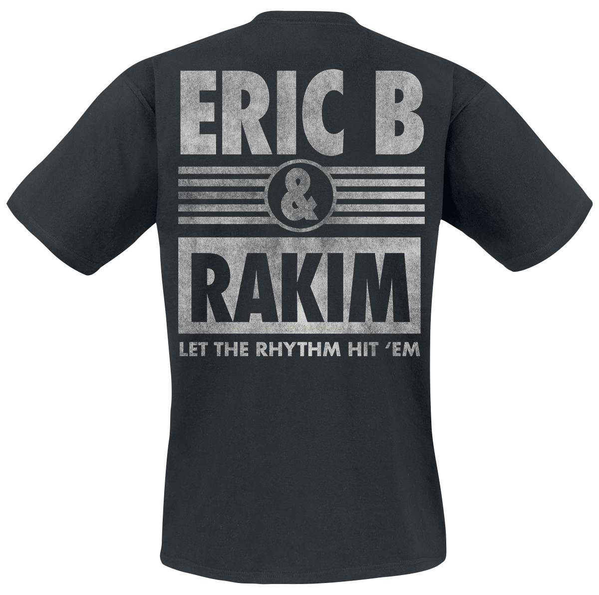 T-Shirt Manches courtes  de Eric B. & Rakim - Rhythm Hit Em - S à M - pour Homme - noir - Eric B. & Rakim - View 2