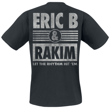 T-Shirt Manches courtes  de Eric B. & Rakim - Rhythm Hit Em - S à M - pour Homme - noir - Eric B. & Rakim - View 2