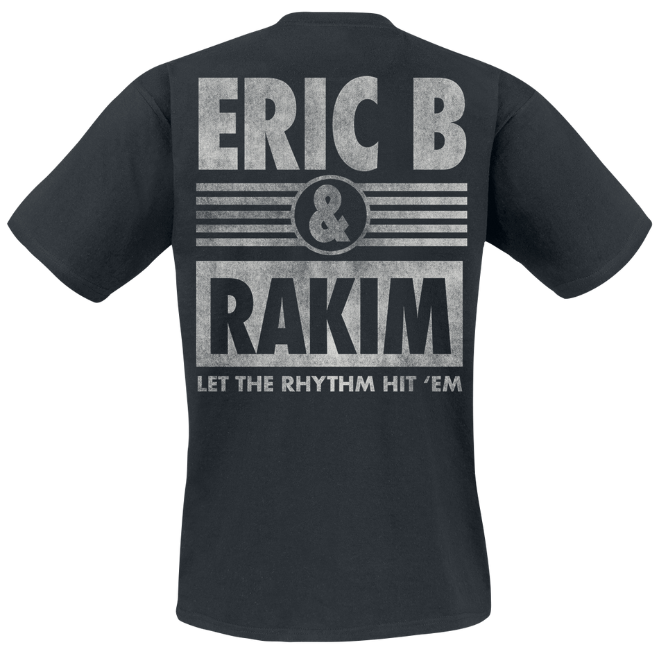 T-Shirt Manches courtes  de Eric B. & Rakim - Rhythm Hit Em - S à M - pour Homme - noir - Eric B. & Rakim - View 2