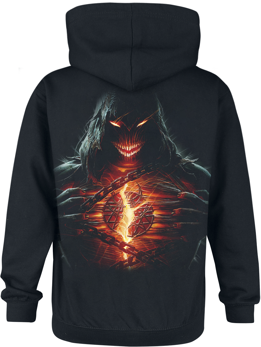 Sweat-shirt zippé à capuche  de Disturbed - Divisive - S à XXL - pour Homme - noir - Disturbed - View 2