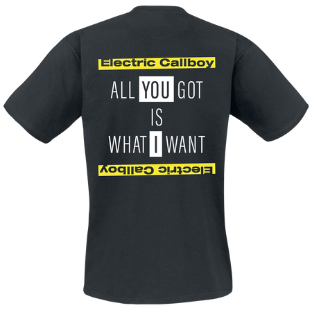 T-Shirt Manches courtes  de Electric Callboy - Tekkno Train - S à 3XL - pour Homme - noir - Electric Callboy - View 2