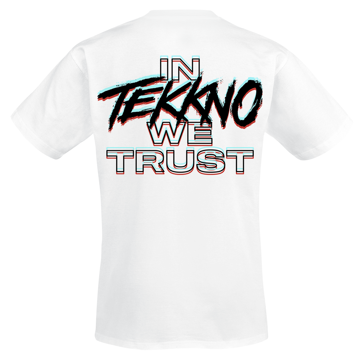 T-Shirt Manches courtes  de Electric Callboy - In Tekkno We Trust - S à 3XL - pour Homme - blanc - Electric Callboy - View 2