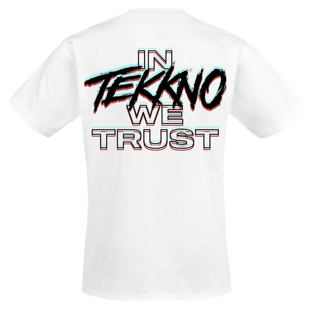 T-Shirt Manches courtes  de Electric Callboy - In Tekkno We Trust - S à 3XL - pour Homme - blanc - Electric Callboy - View 2