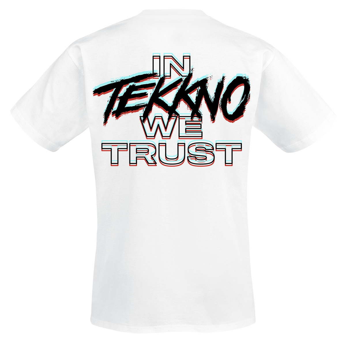 T-Shirt Manches courtes  de Electric Callboy - In Tekkno We Trust - S à 3XL - pour Homme - blanc - Electric Callboy - View 2